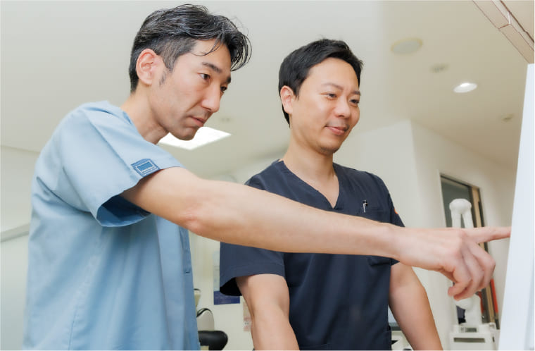 院長が丁寧にチェック・マニュアル完備